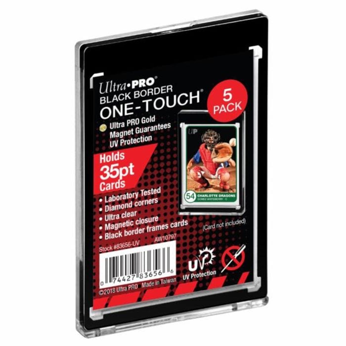 Ultra Pro One - Touch: Black Border UV Magnetic Holder 35pt (Pack of 5) - Lost City Toys
