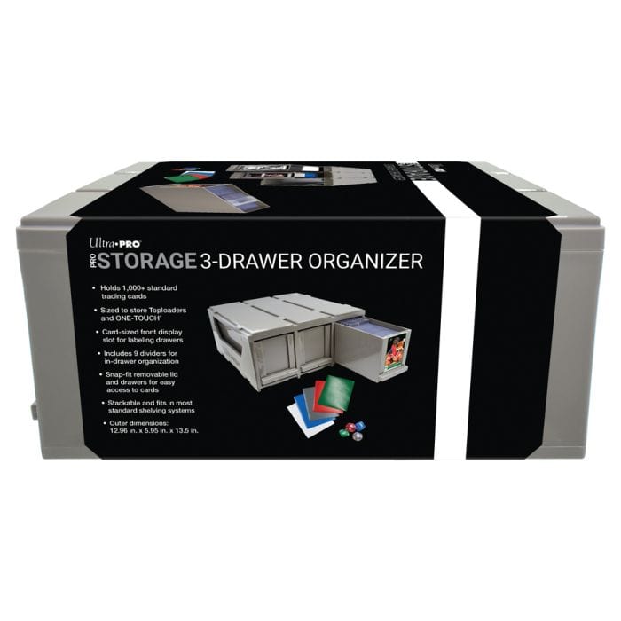 Ultra Pro Storage Box: PRO: 3 - Drawer Organizer - Lost City Toys