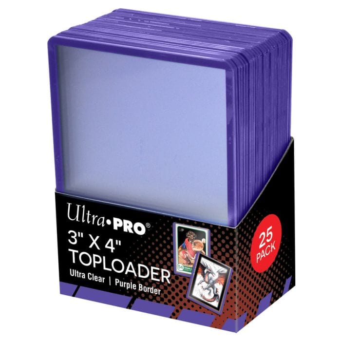 Ultra Pro Toploader: 3x4 Purple Border (25) - Lost City Toys