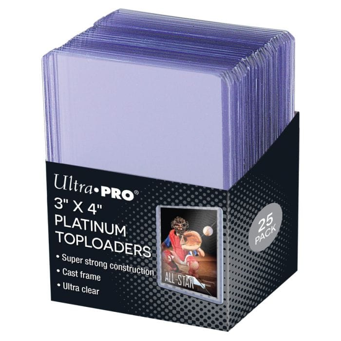 Ultra Pro Toploader: 3x4 Ultra Clear Platinum (25) - Lost City Toys