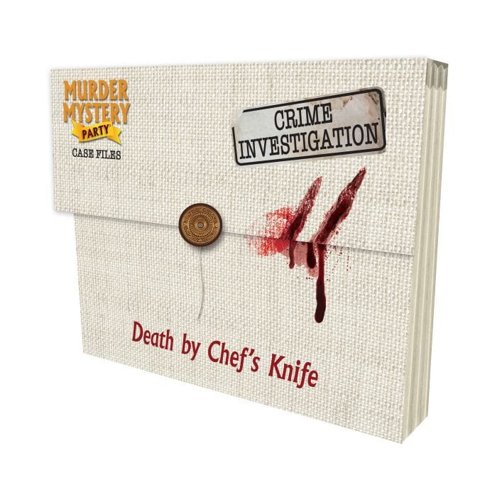 University Games Murder Mystery Party Case Files: Death by Chef's Knife - Lost City Toys