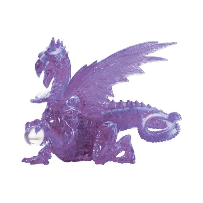 University Games Puzzle: 3D Crystal: Dragon (Purple) - Lost City Toys