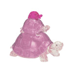 University Games Puzzle: 3D Crystal: Turtles (Pink) - Lost City Toys
