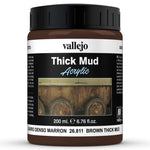 Vallejo DE: Mud: Brown Thick Mud 200ml - Lost City Toys