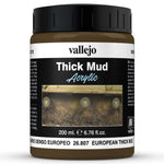 Vallejo DE: Mud: European Thick Mud 200ml - Lost City Toys