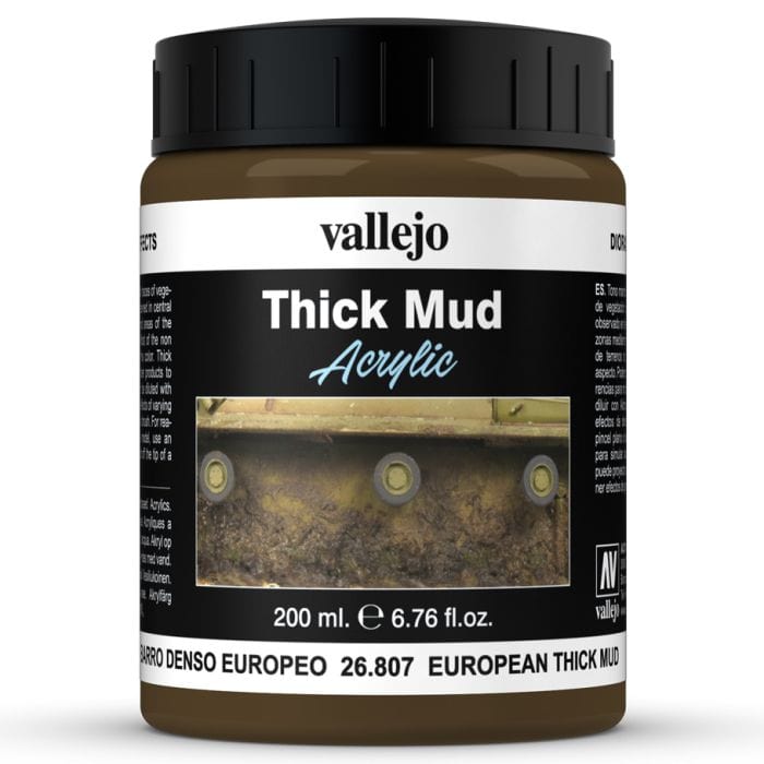 Vallejo DE: Mud: European Thick Mud 200ml - Lost City Toys
