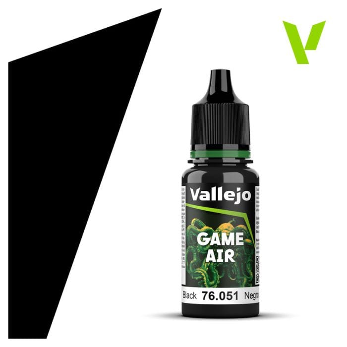 Vallejo Game Air: Black 18ml - Lost City Toys