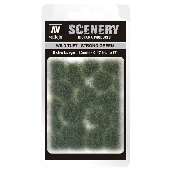 Vallejo Miniature Accessories and Tools Vallejo Scenery: Wild Tuft: Strong Green: Extra Large