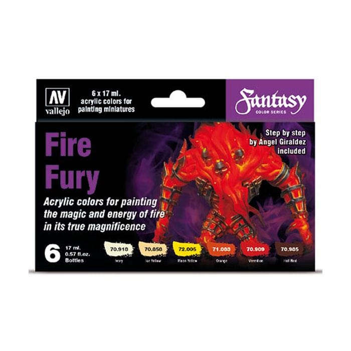 Vallejo Model Color: Fantasy: Fire Fury (6) - Lost City Toys