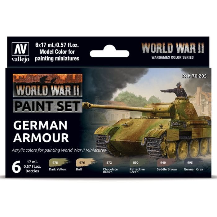Vallejo Model Color: WWII German Armour (6) - Lost City Toys