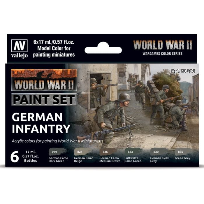 Vallejo Model Color: WWII German Infantry (6) - Lost City Toys