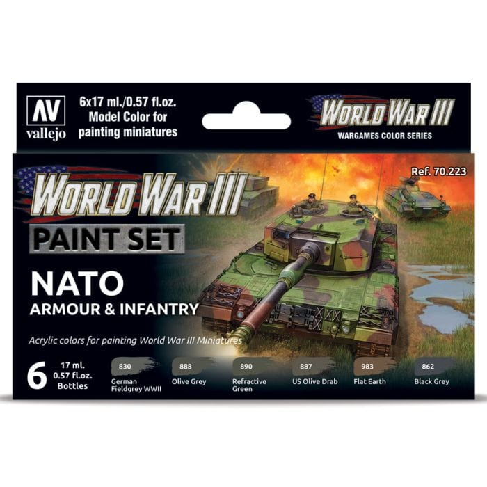 Vallejo Model Color: WWIII NATO Armour & Infantry (6) - Lost City Toys