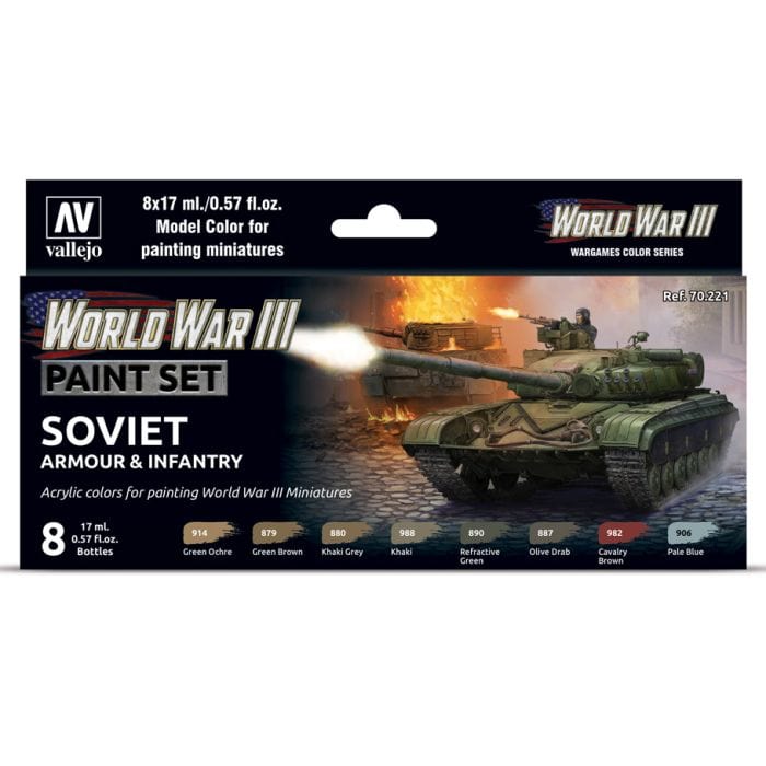 Vallejo Model Color: WWIII Soviet Armour & Infantry (6) - Lost City Toys