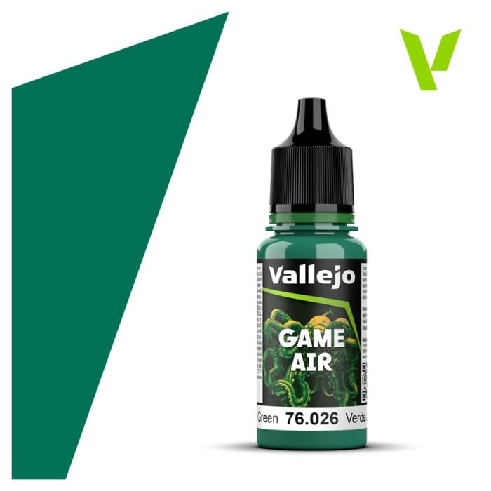 Vallejo Paints and Brushes Vallejo Game Air: Jade Green 18ml
