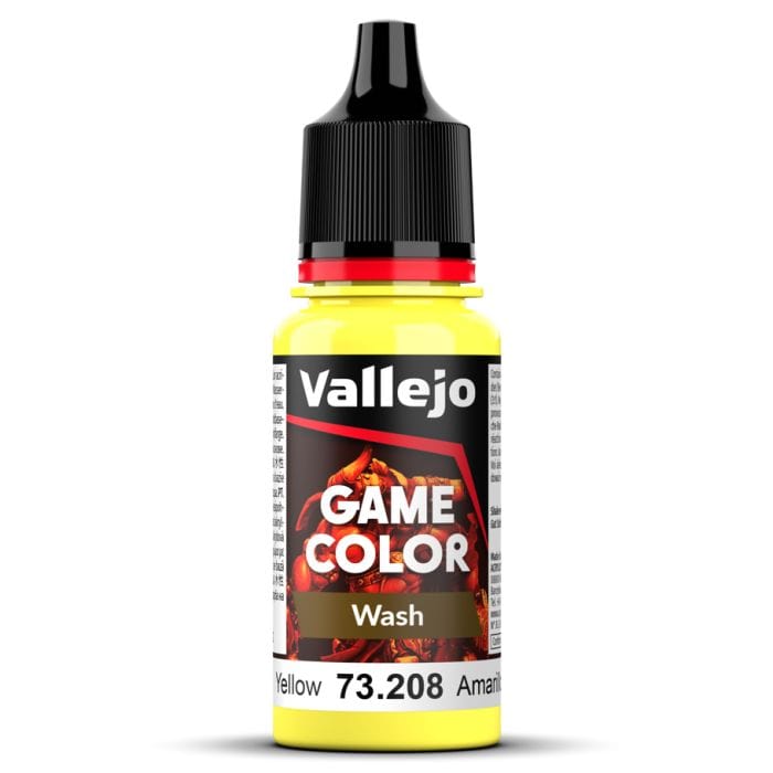 Vallejo Paints and Brushes Vallejo GC: Wash: Yellow 18ml