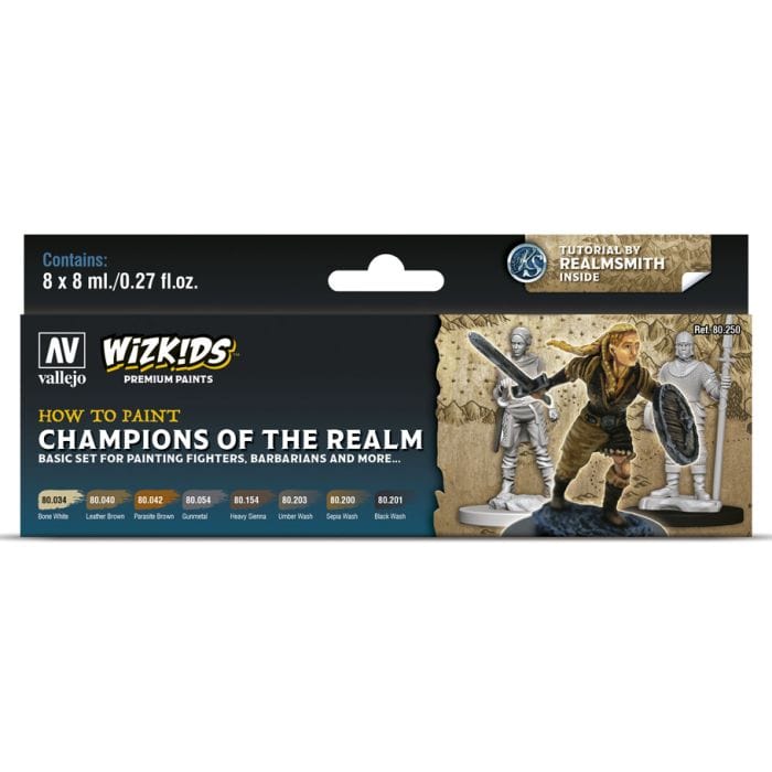 Vallejo Paints and Brushes Vallejo WizKids Premium Set: Champions of the Realm