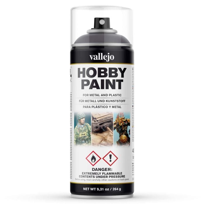 Vallejo Spray: Gunmetal 400ml - Lost City Toys