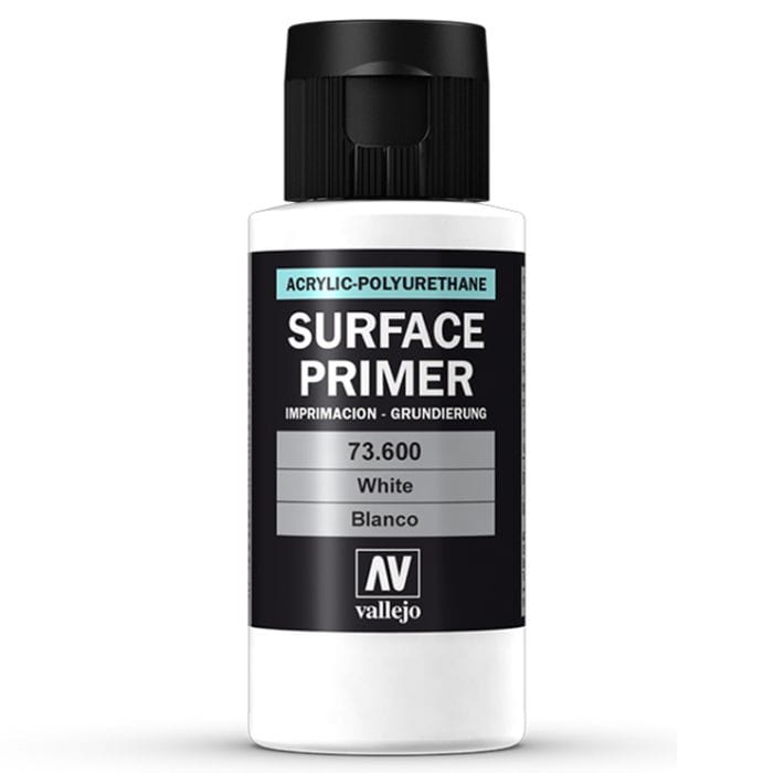 Vallejo Surface Primer: White 60ml - Lost City Toys