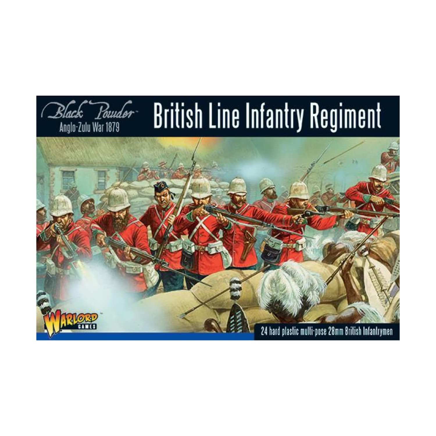 Warlord Games Black Powder: Anglo Zulu War British Line Infantry Regiment - Lost City Toys