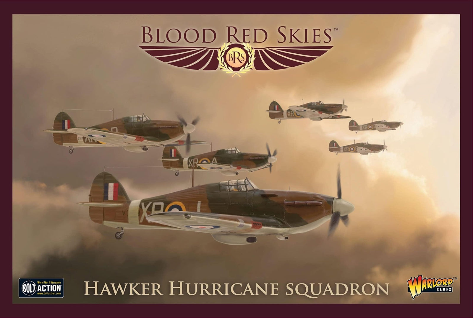 Warlord Games Blood Red Skies: British Hawker Hurricane Squadron - Lost City Toys