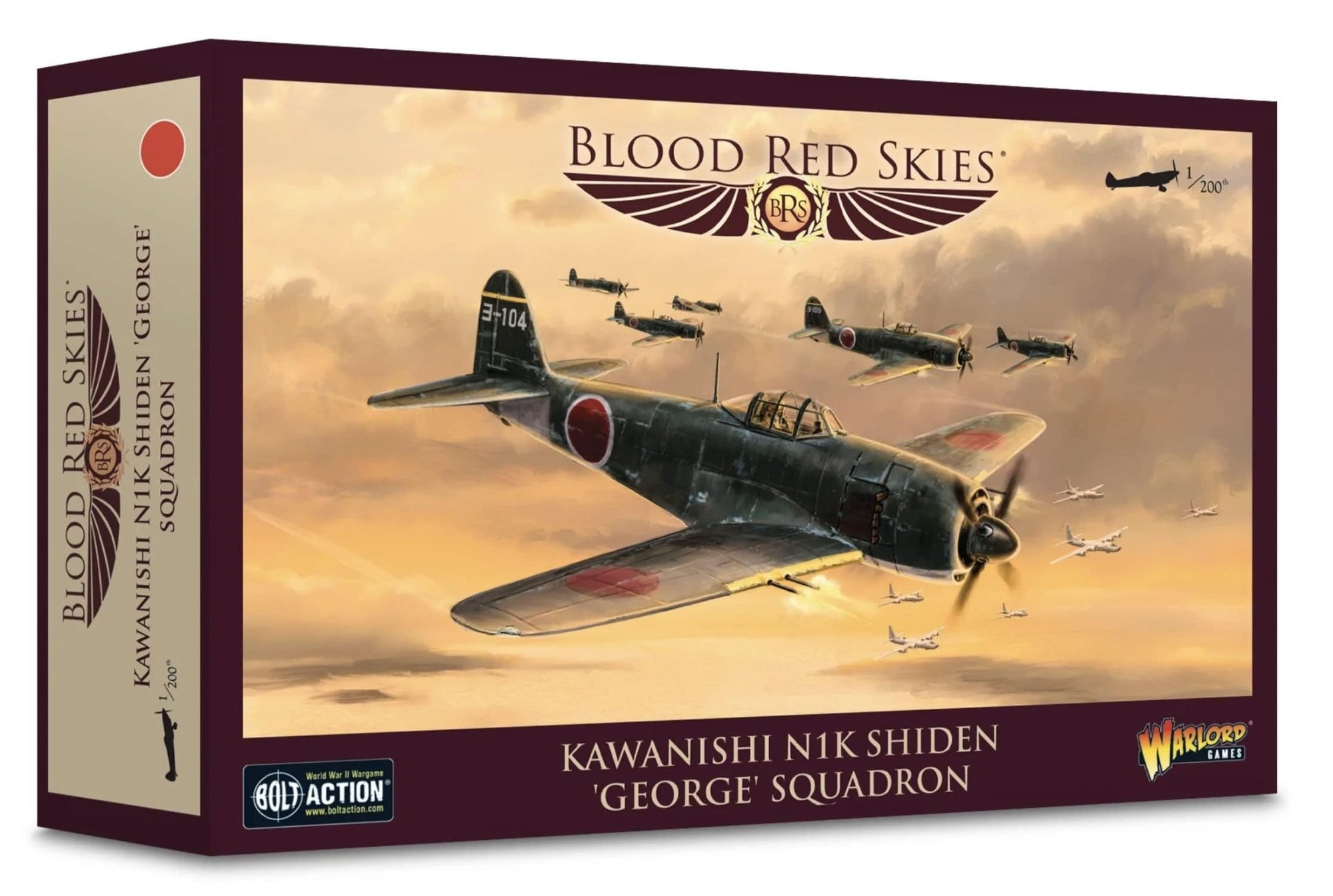 Warlord Games Blood Red Skies: Kawanishi N1K2 Shiden - kai `George` Squadron - Lost City Toys