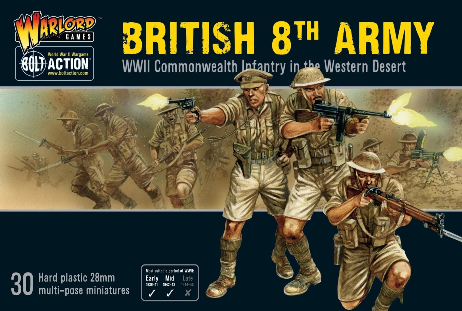 Warlord Games Bolt Action: British 8th Army (Infantry Box) - Lost City Toys