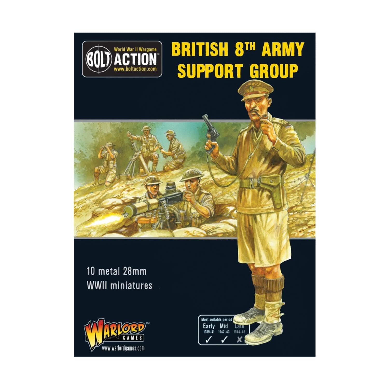 Warlord Games Bolt Action: British 8th Army Support Group - Lost City Toys