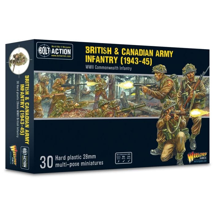 Warlord Games Bolt Action: British & Canadian Army Infantry (1943 - 45) - Lost City Toys