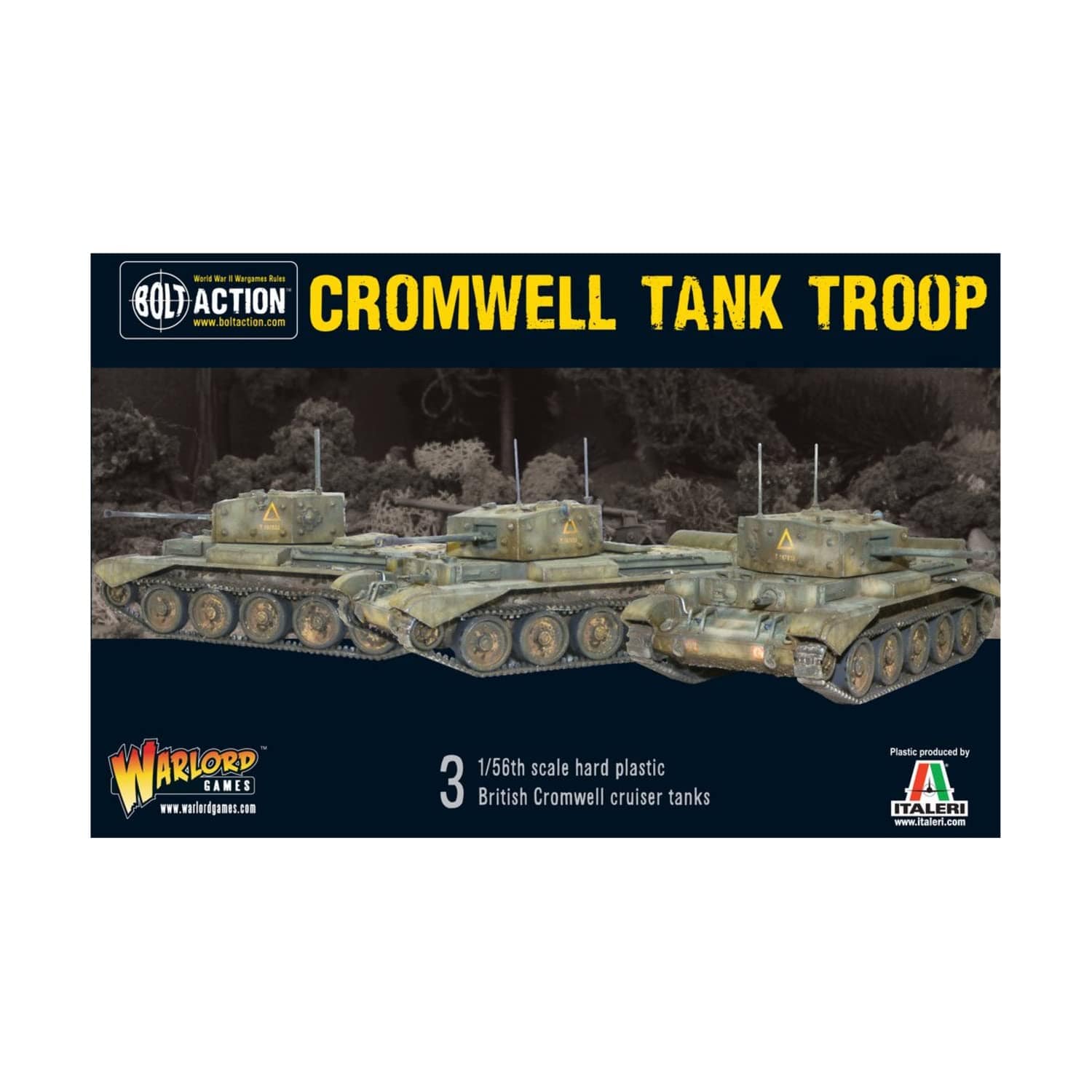 Warlord Games Bolt Action: British Cromwell Tank Troop - Lost City Toys