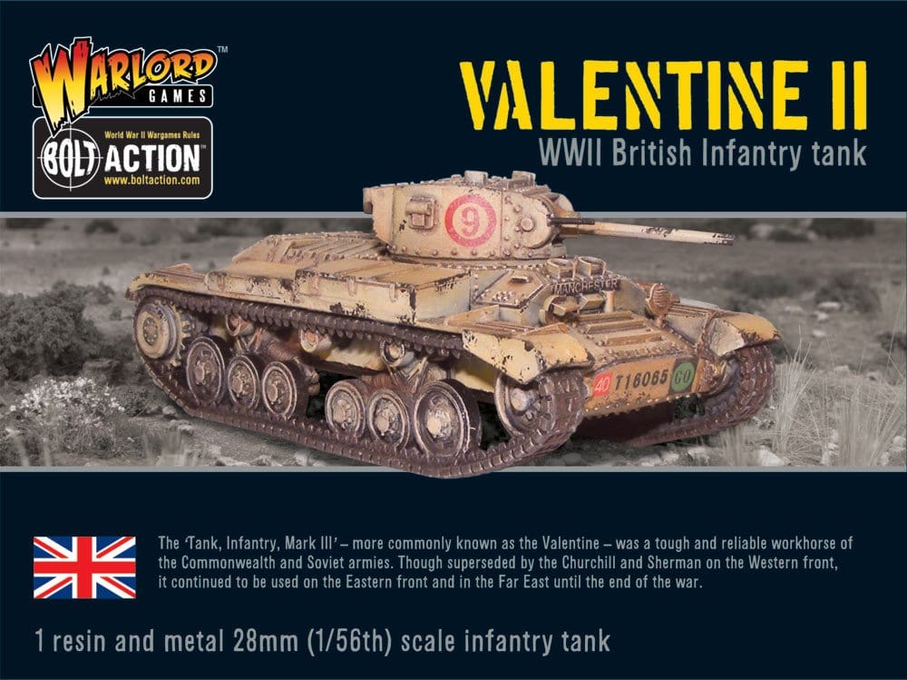 Warlord Games Bolt Action: British Valentine II Infantry Tank - Lost City Toys