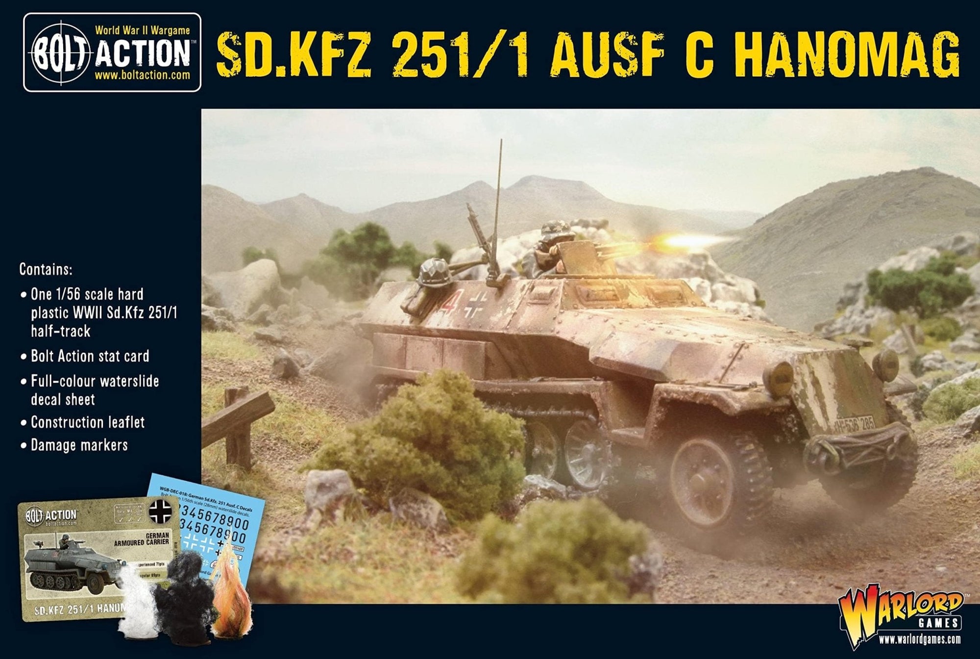 Warlord Games Bolt Action: German Sd.Kfz 251/1 Ausf C Hanomag (German Halftrack) - Lost City Toys