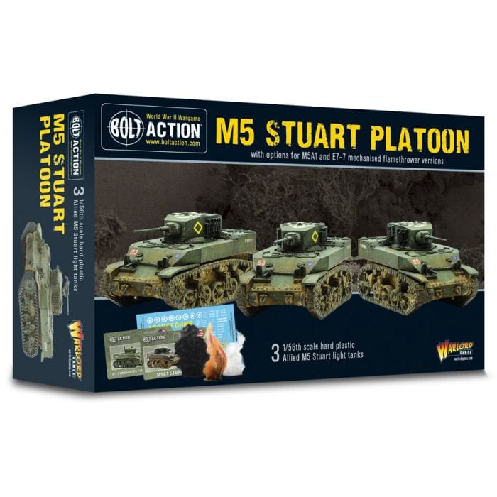 Warlord Games Bolt Action: M5 Stuart Platoon - Lost City Toys