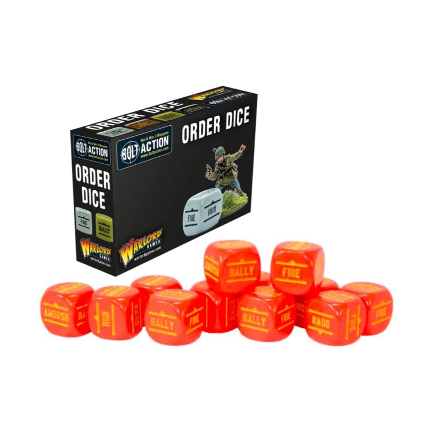 Warlord Games Bolt Action: Orders Dice Packs - Red - Lost City Toys