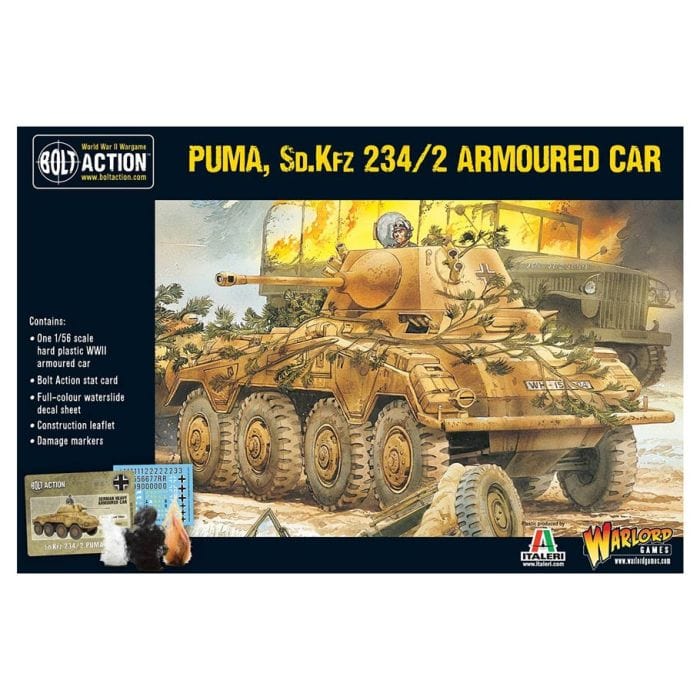 Warlord Games Bolt Action: Puma Sd.Kfz 234/2 Armoured Car - Lost City Toys