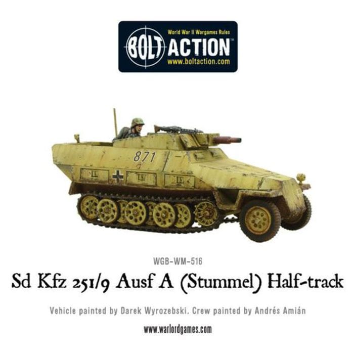 Warlord Games Bolt Action: Sd.Kfz 251/9 Ausf D (Stummel) Half - Track - Lost City Toys