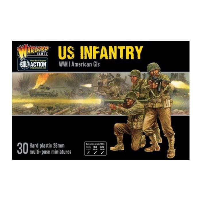Warlord Games Bolt Action: US Infantry Box (plastic) - Lost City Toys