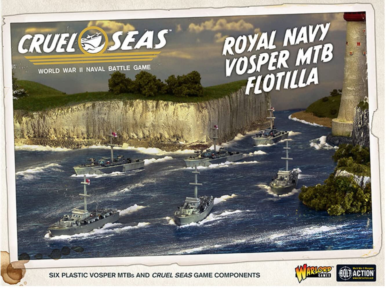 Warlord Games Cruel Seas: British Royal Navy Vosper MTB Flotilla - Lost City Toys