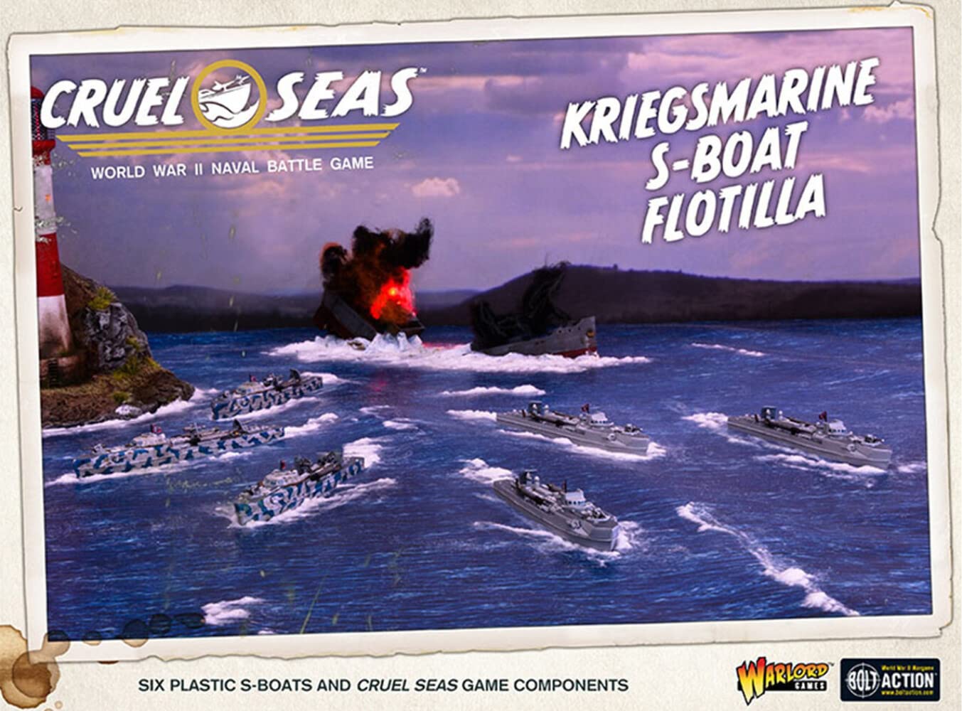 Warlord Games Cruel Seas: German Kriegsmarine S - Boat Flotilla - Lost City Toys
