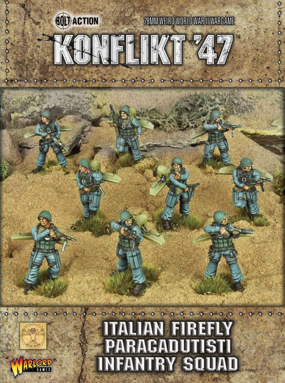 Warlord Games Konflikt 47: Italian Firefly Paracadutisti Infantry Squad - Lost City Toys