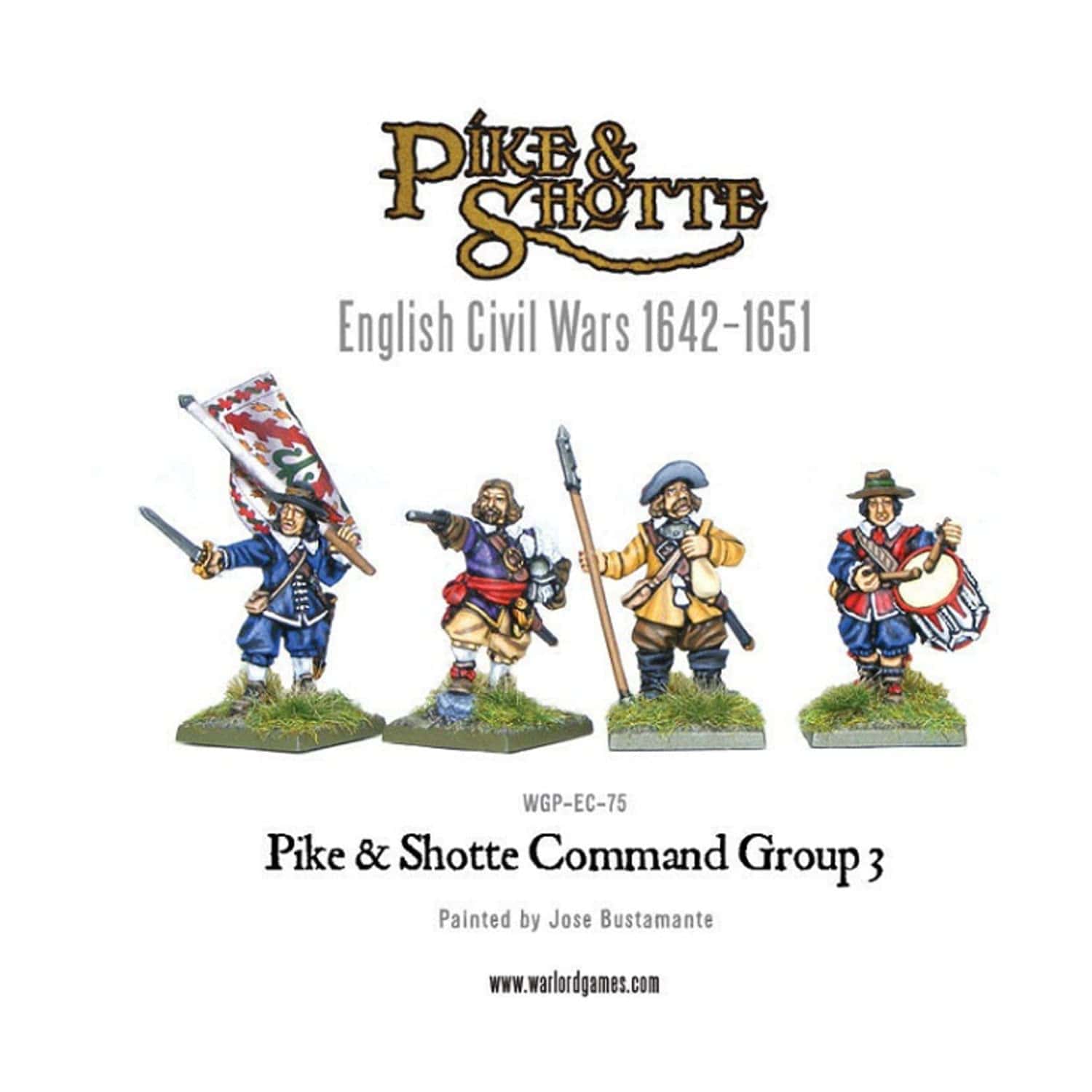 Warlord Games Miniatures Games Warlord Games Pike & Shotte: Command Group 3