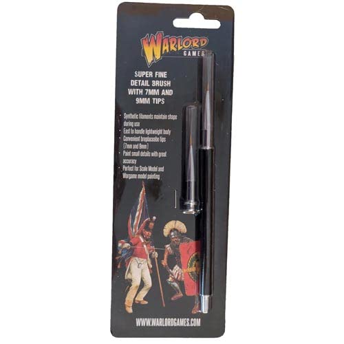 Warlord Games Miniatures Games Warlord Games Warlord Super Fine Detail Brush with 7mm & 9mm Tips