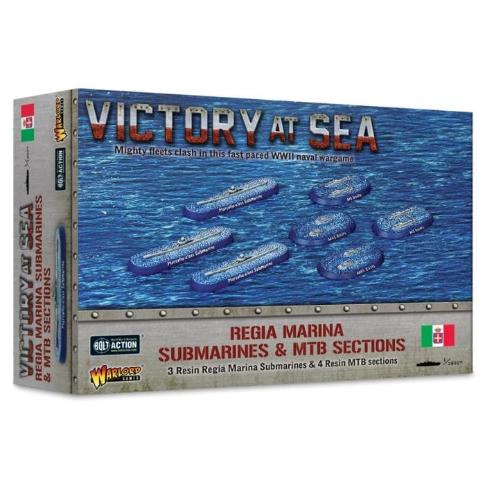 Warlord Games Victory at Sea: Regia Marina Submarines & MTB Sections - Lost City Toys