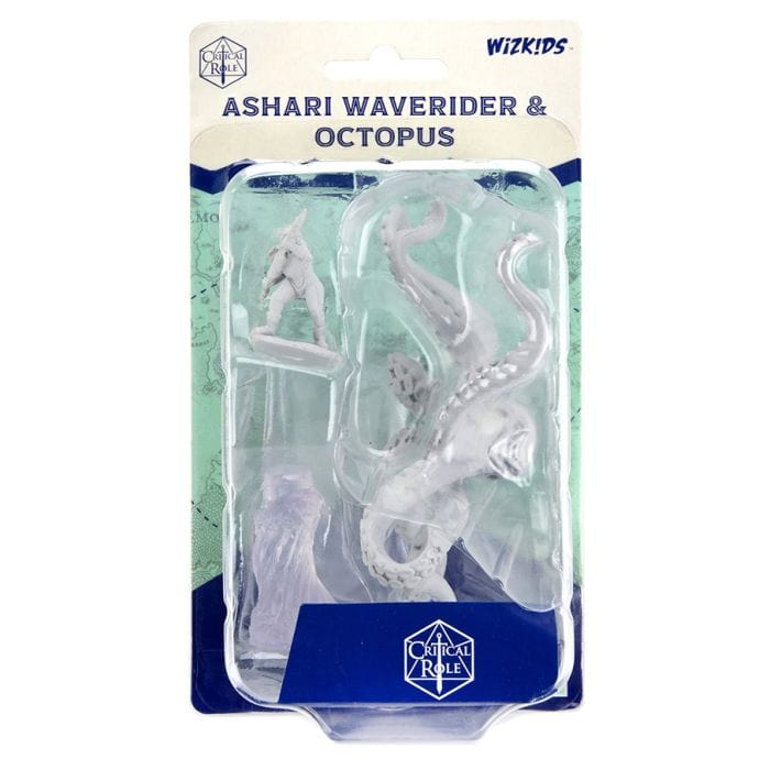 WizKids Critical Role: Ashari Waverider & Octopus (Unpainted) - Lost City Toys