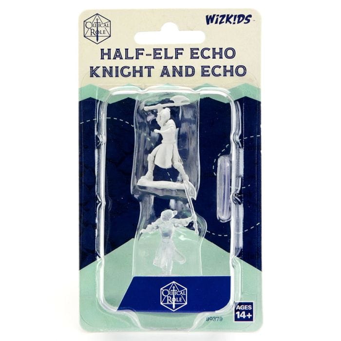 WizKids Critical Role Minis: Half - Elf Echo Knight and Echo Female (Unpainted) - Lost City Toys