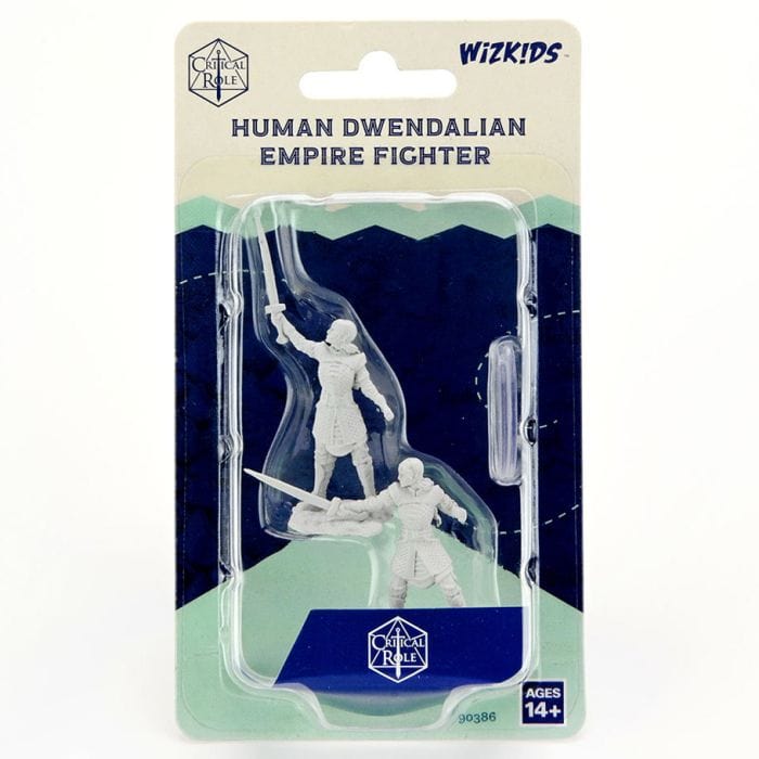 WizKids Critical Role Minis: Human Dwendalian Empire Fighter Female (Unpainted) - Lost City Toys