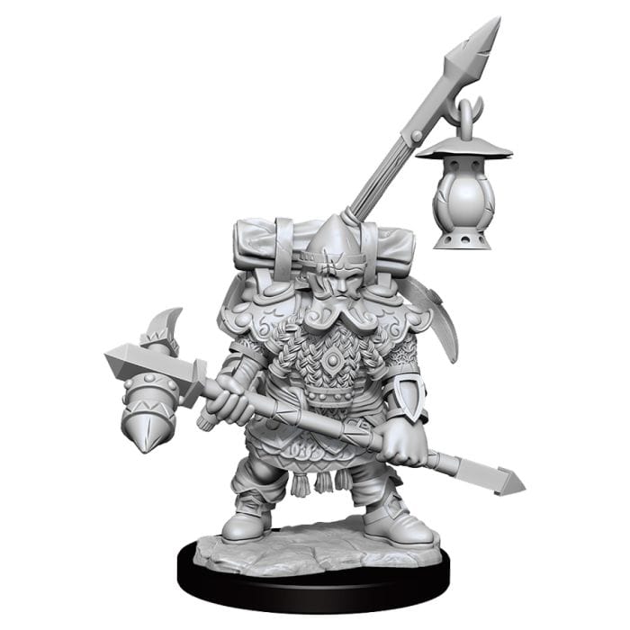 WizKids D&D: Frameworks: Dwarf Fighter Male W1 - Lost City Toys