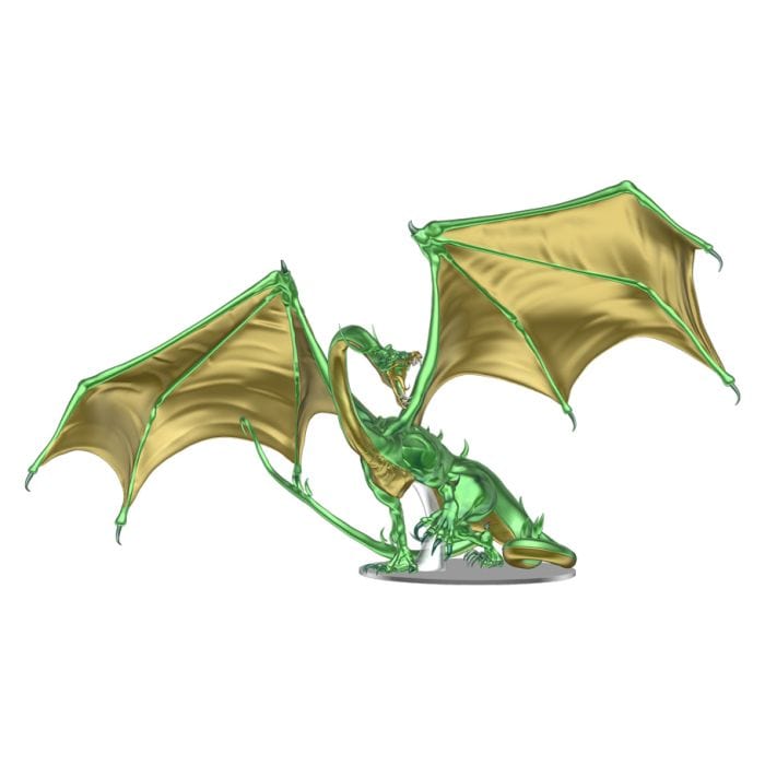 WizKids D&D: Icons of the Realms: Adult Emerald Dragon Premium Figure - Lost City Toys