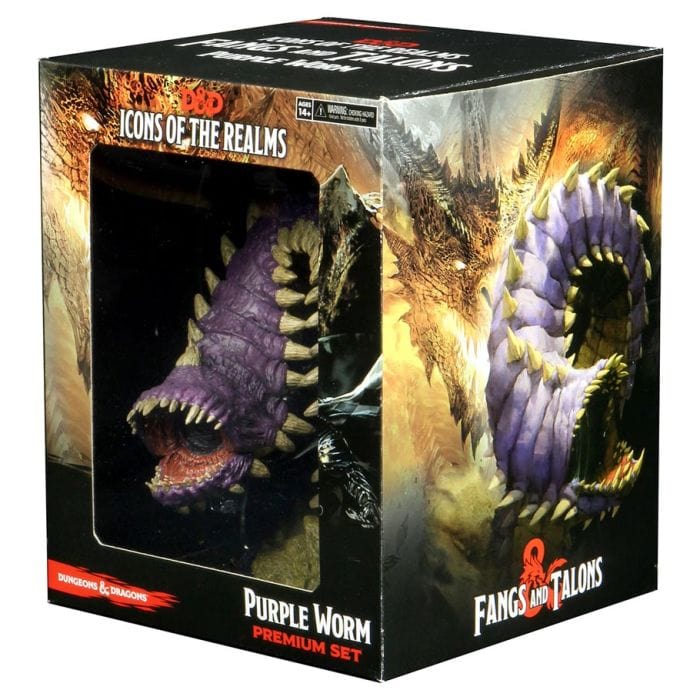 WizKids D&D: Icons of the Realms: Fangs & Talons: Premium: Purple Worm Set 15 - Lost City Toys