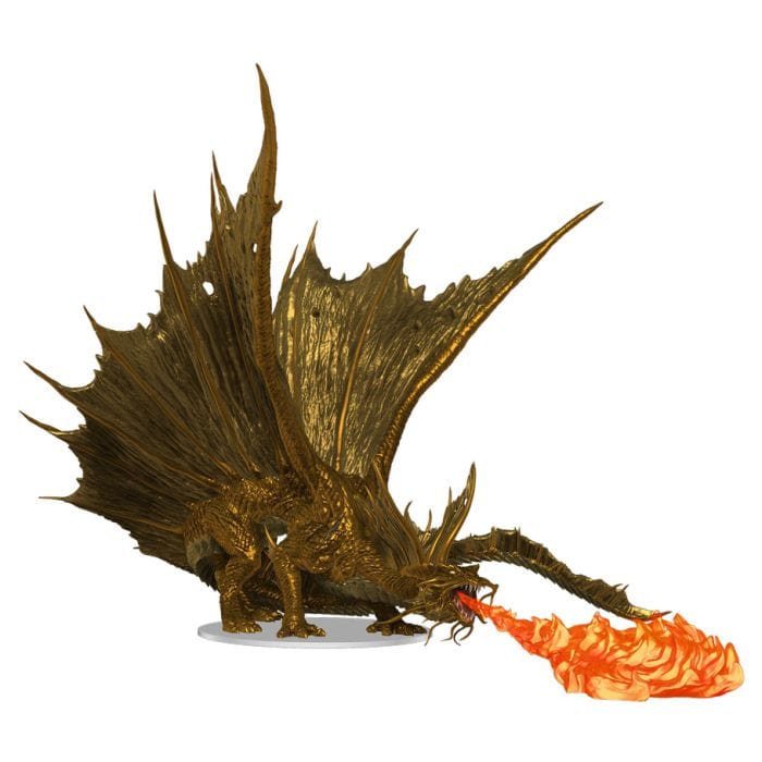 WizKids D&D: Icons of the Realms: Premium: Adult Gold Dragon - Lost City Toys