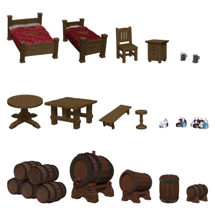 WizKids D&D: Icons of the Realms: The Yawning Portal Inn: Beds & Bottles - Lost City Toys